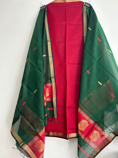 Maheshwari Silk Cotton Dress Material