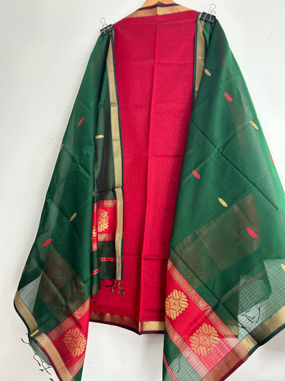 Maheshwari Silk Cotton Dress Material