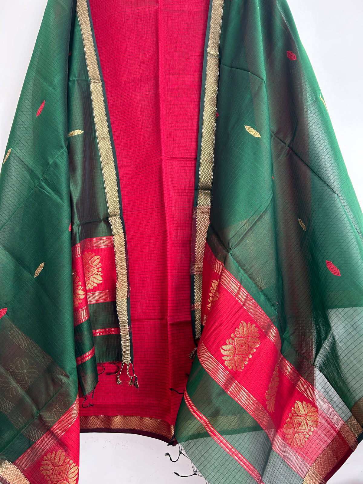 Maheshwari Silk Cotton Dress Material