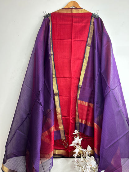 Maheshwari Silk Cotton Dress Material