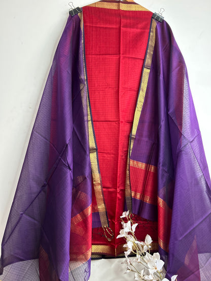 Maheshwari Silk Cotton Dress Material
