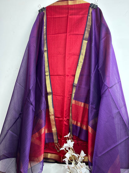 Maheshwari Silk Cotton Dress Material