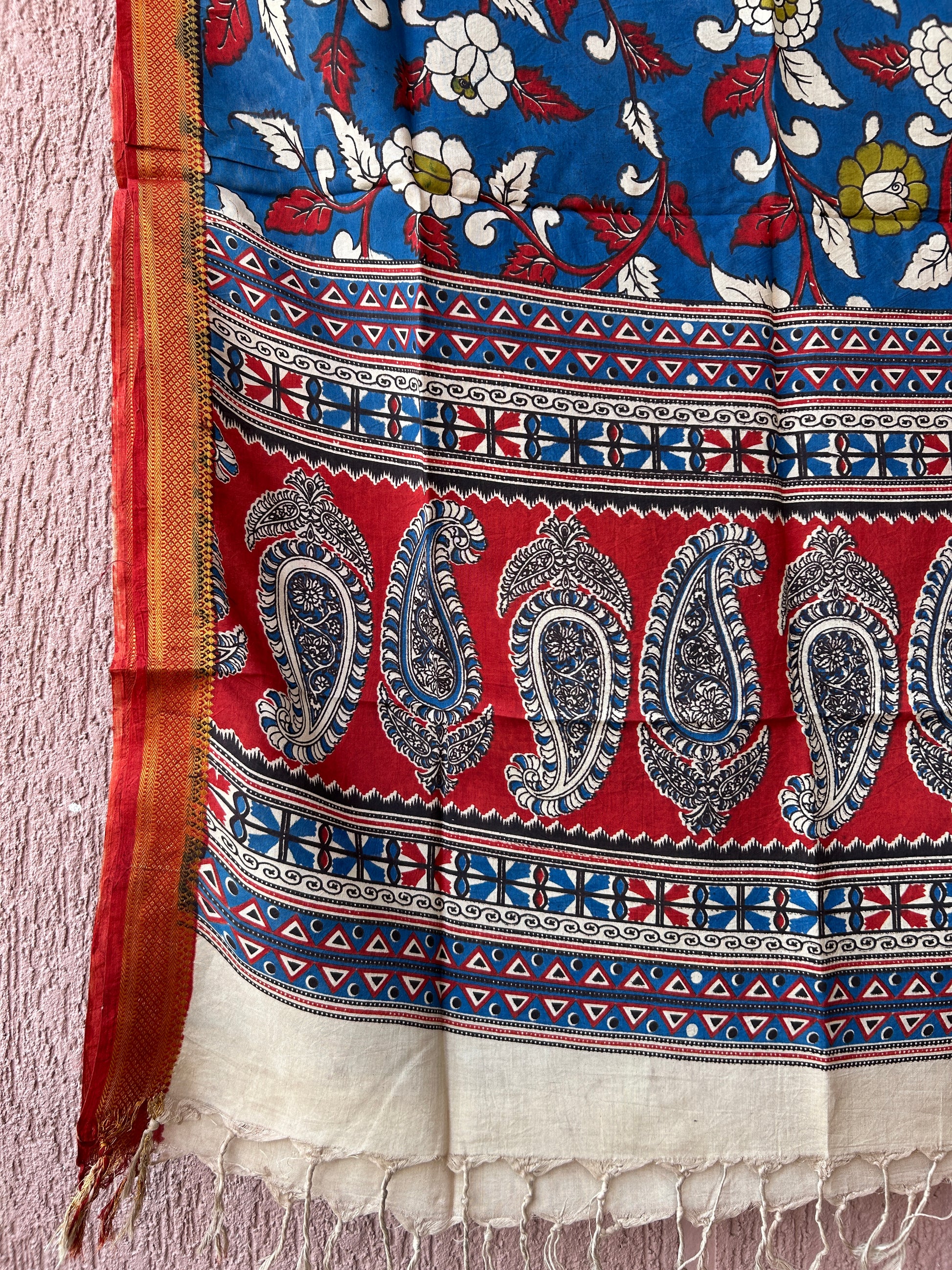 Kalamkari Silk Dupatta