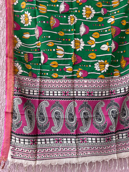 Kalamkari Silk Dupatta