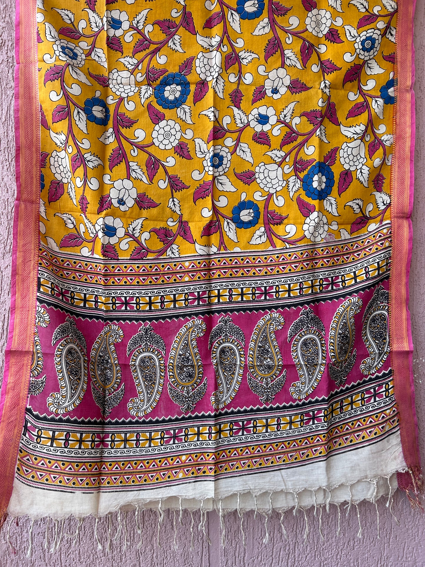 Kalamkari Silk Dupatta