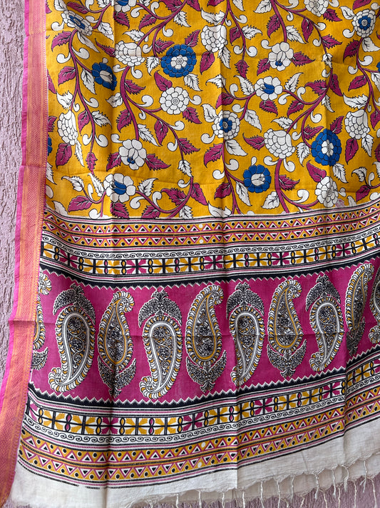 Kalamkari Silk Dupatta