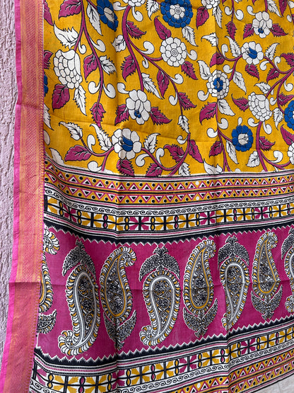 Kalamkari Silk Dupatta