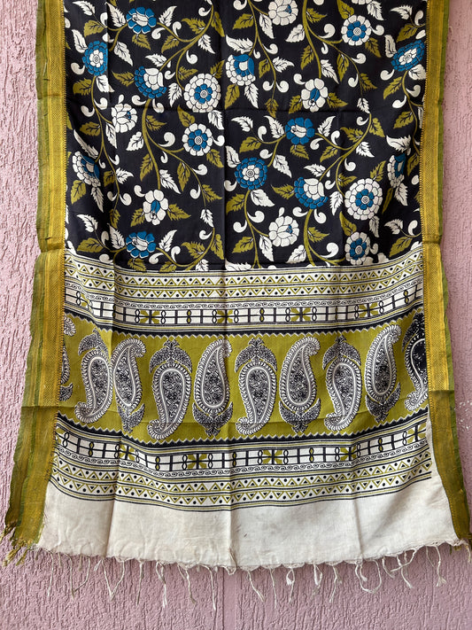 Kalamkari Silk Dupatta