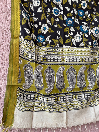 Kalamkari Silk Dupatta