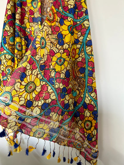 Pure Linen digital print dupatta