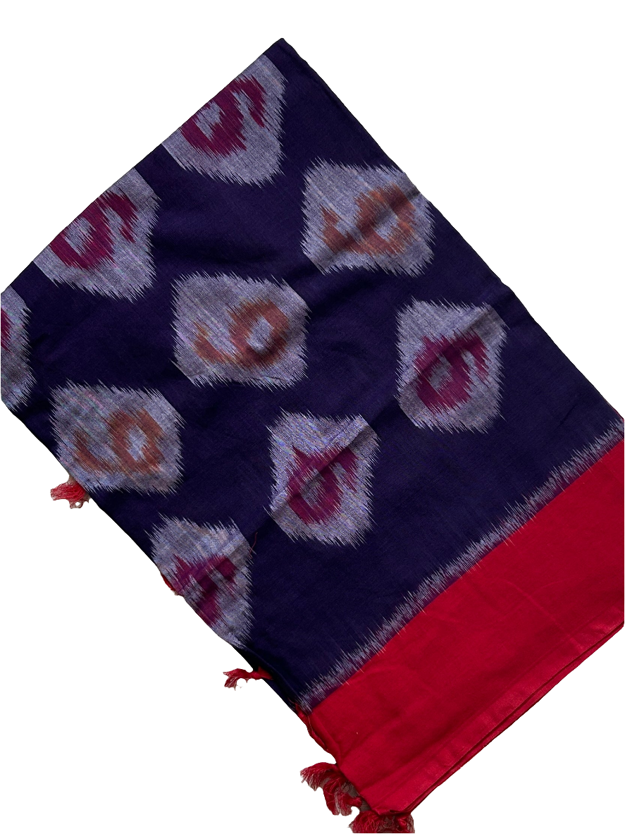 Ikat Mercerized Cotton Dupatta