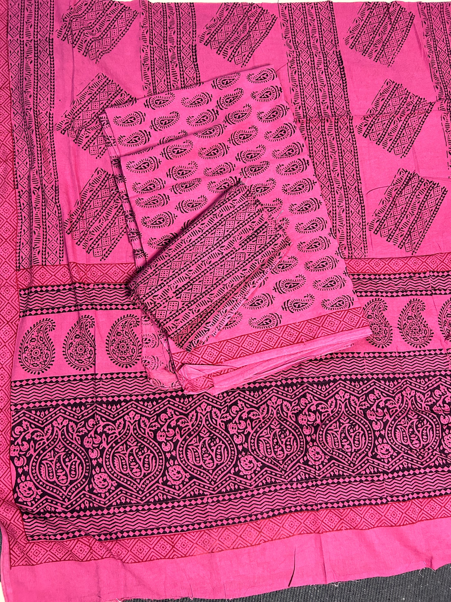 Bagh Print cotton dress material