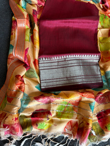 Mangalagiri Silk Cotton Dress Material