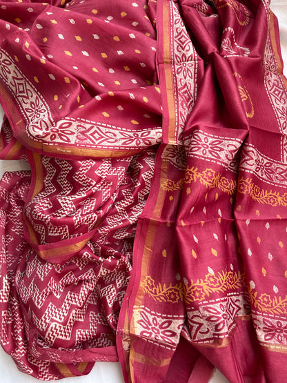 Chanderi SIlk Dress Material