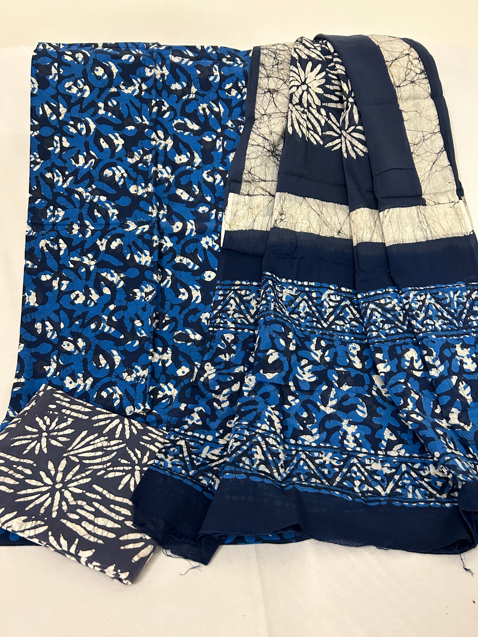 Hand BlockPrint Cotton Dress Material with Cotton Dupatta