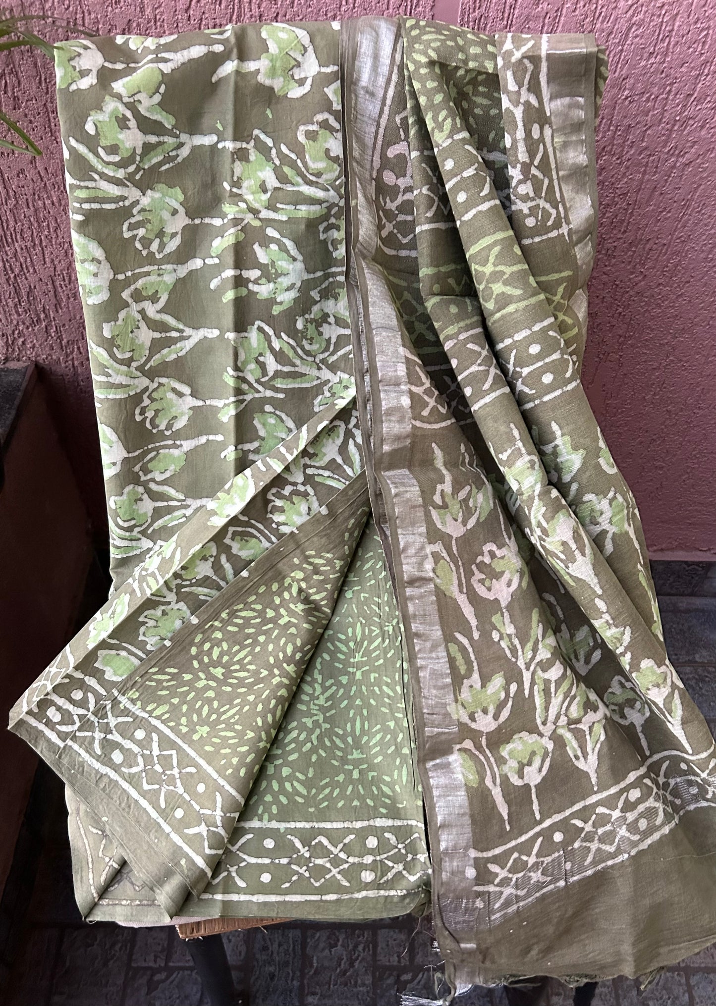 pure cotton hand block print salwar suit