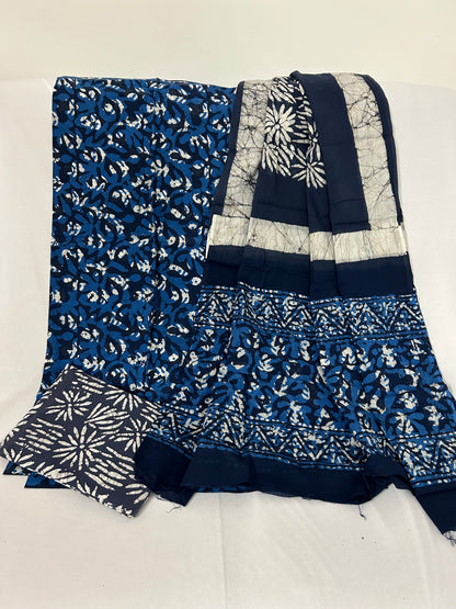 Hand BlockPrint Cotton Dress Material with Cotton Dupatta