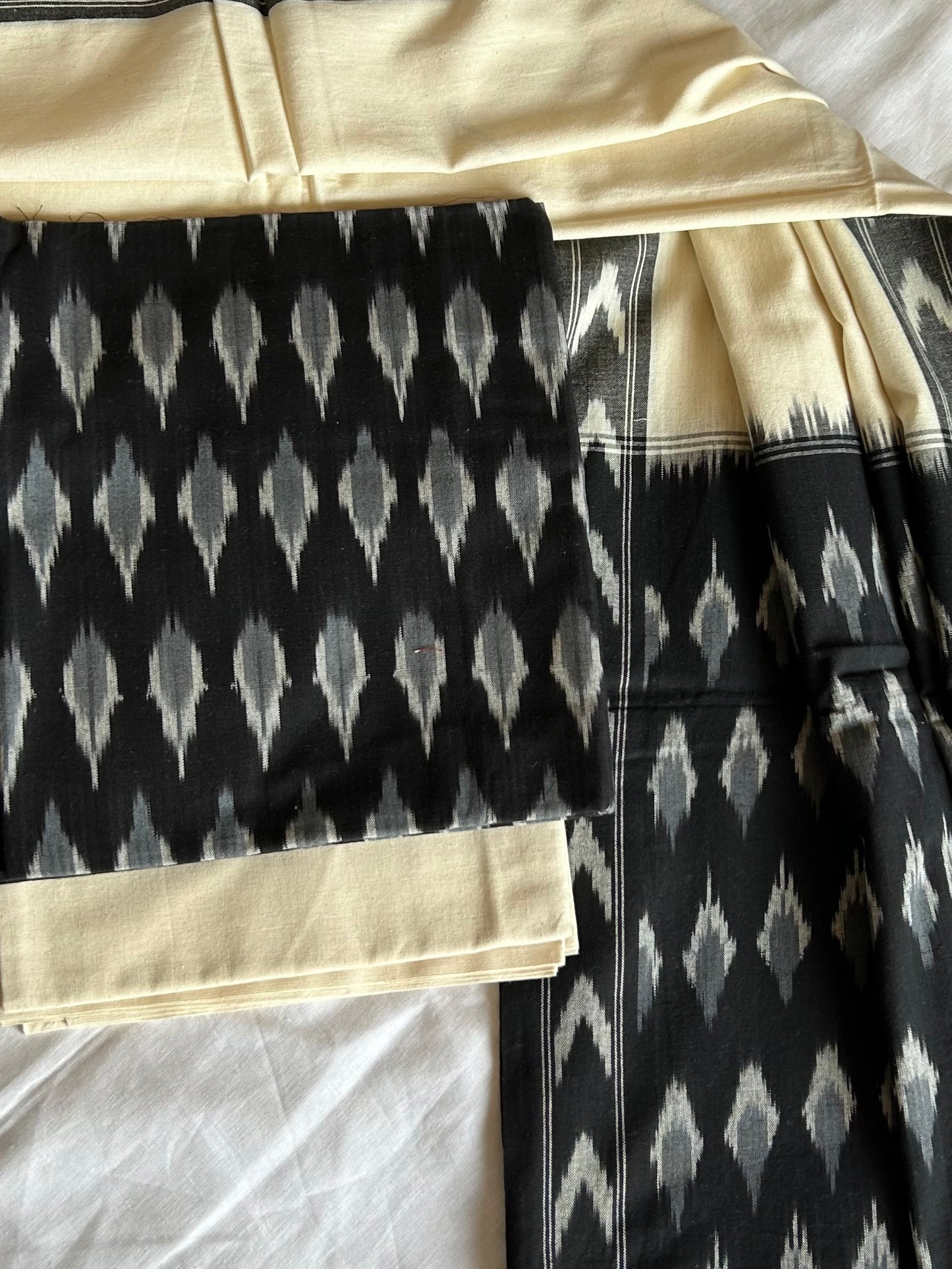 Ikat Cotton Dress Material