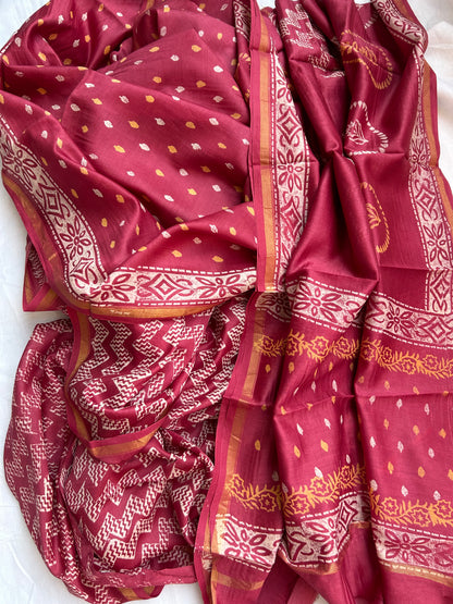 Chanderi SIlk Dress Material