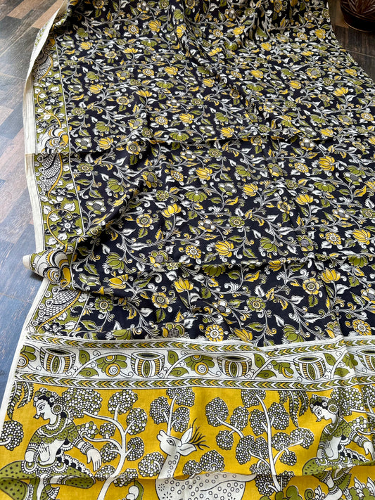 Kalamkari Cotton Saree with Blouse