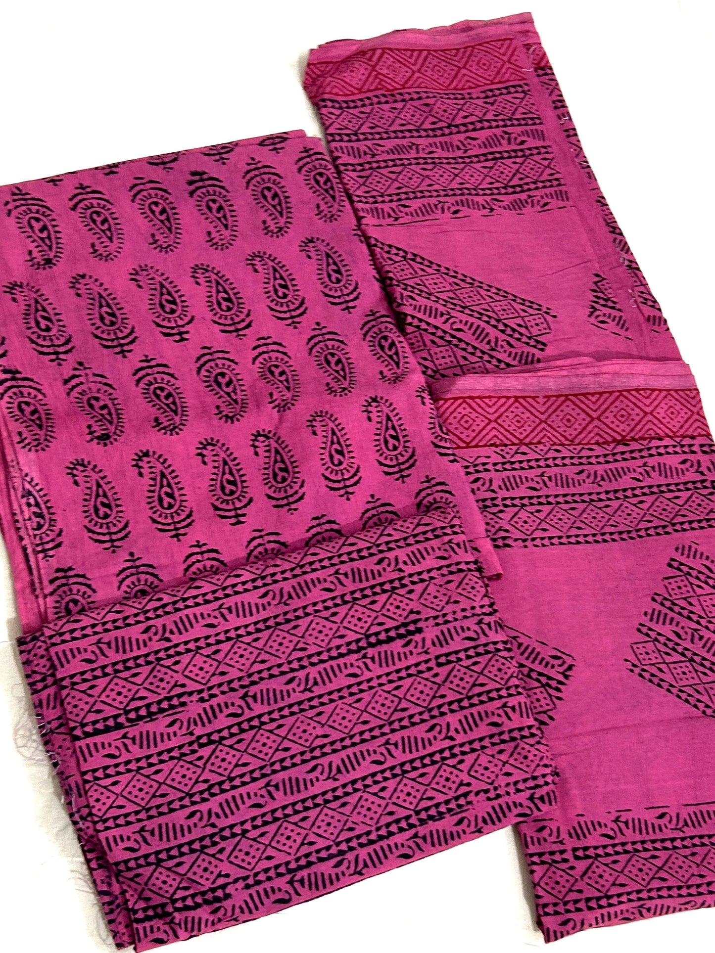 Bagh Print cotton dress material