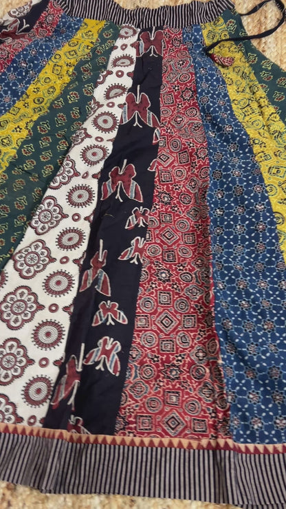 Ajrakh Cotton Skirt