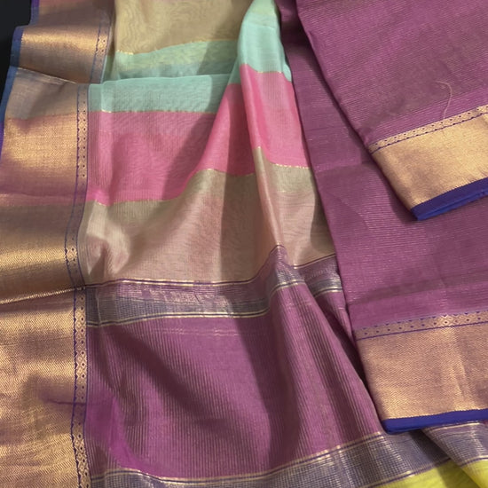 Maheshwari Tissue Silk Dress Material