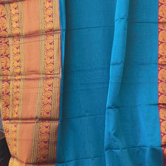 Narayanpeth Cotton Saree with Broad Border