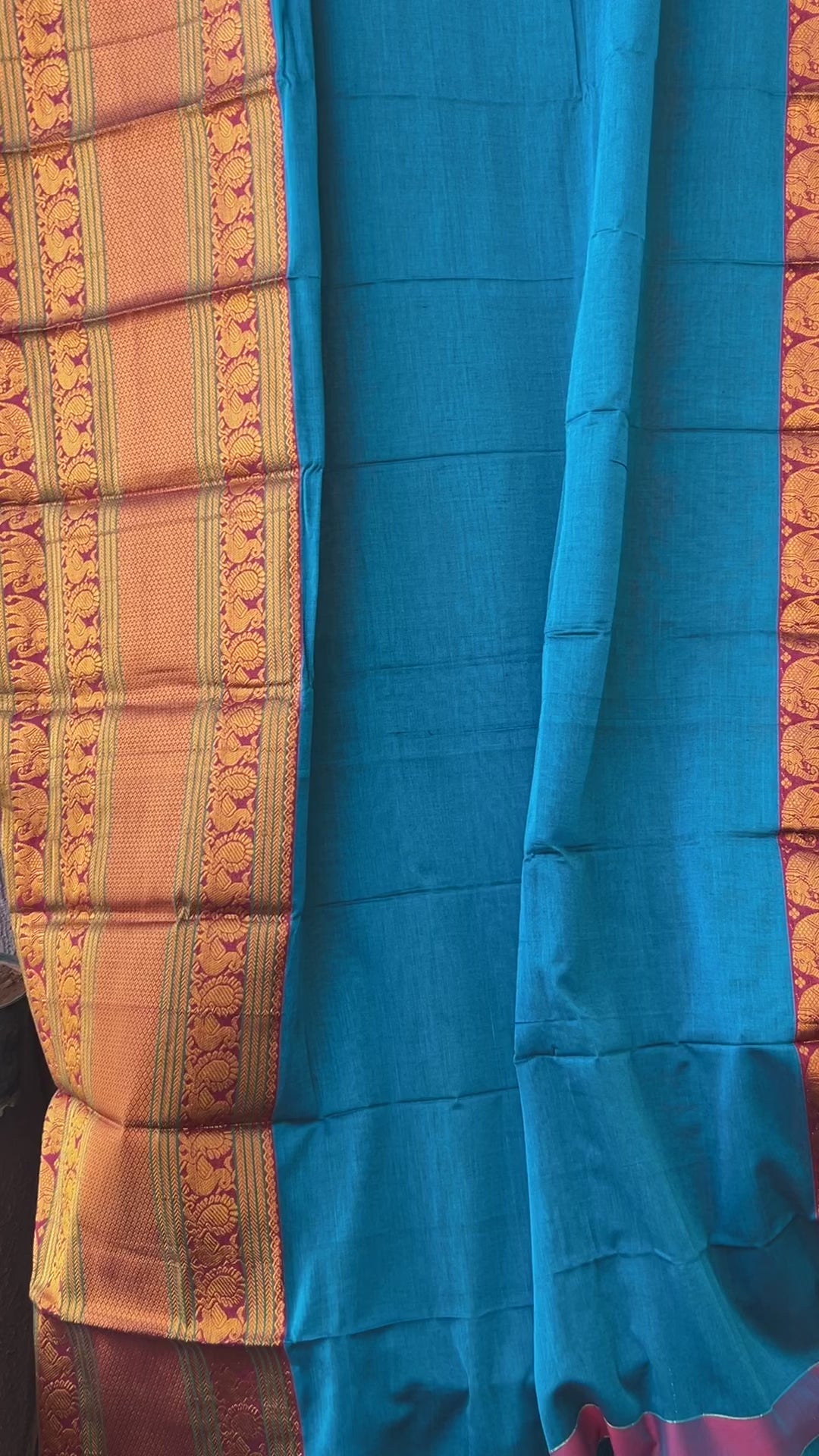 Narayanpeth Cotton Saree with Broad Border