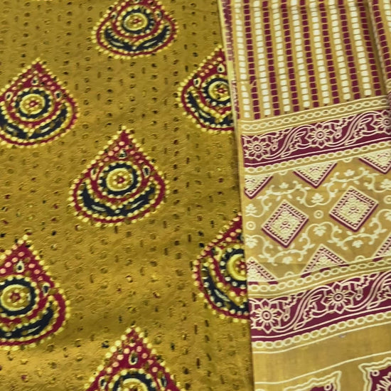 Ajrakh Cotton Hakoba Dress Material