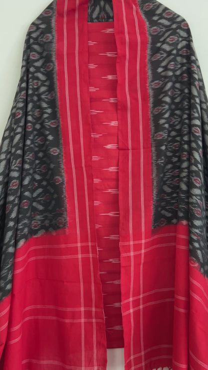 Double Ikat Cotton Dress Material