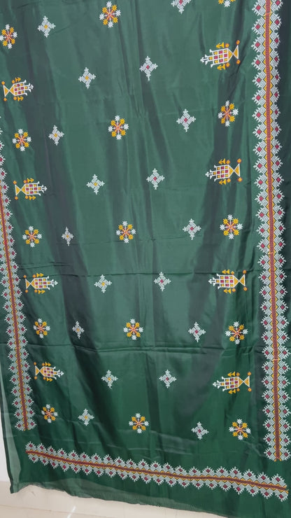 Kasuti Work Silk Saree with Blouse