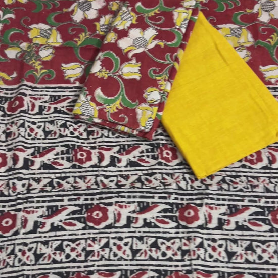 Kalamkari Cotton Dress Material