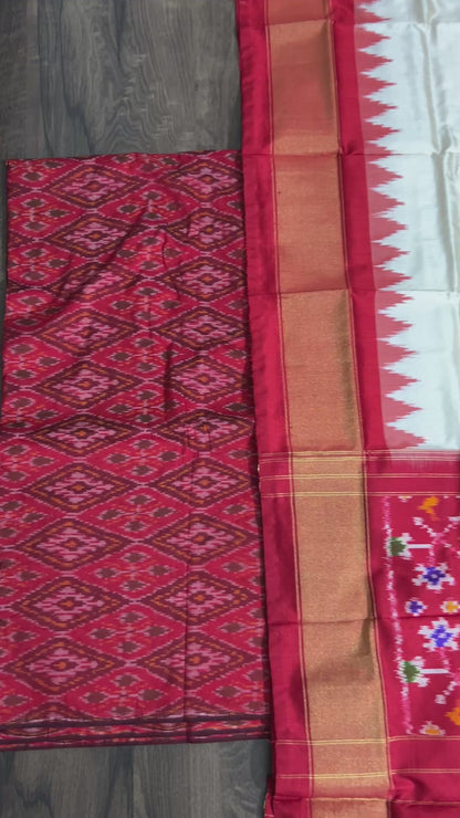 Pochampally Pure Silk Dress Material