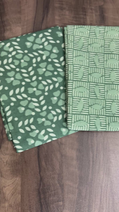 Hand BlockPrint Cotton Top Bottom Set