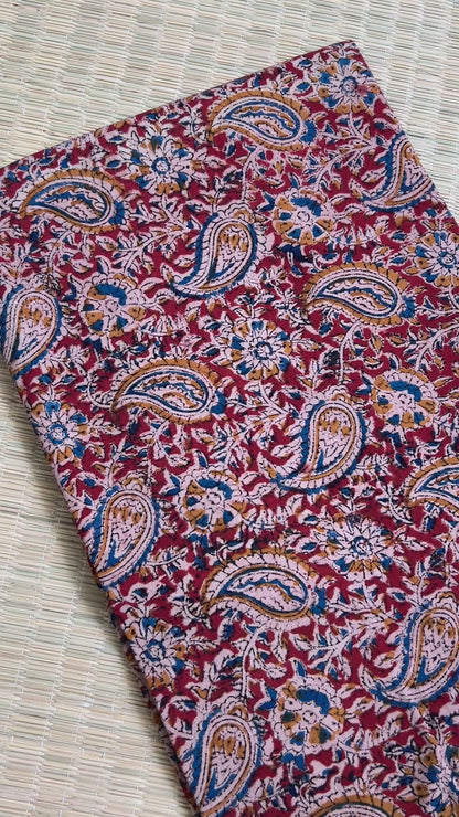 Kalamkari Cotton Fabric (2 meter)(fab -3)