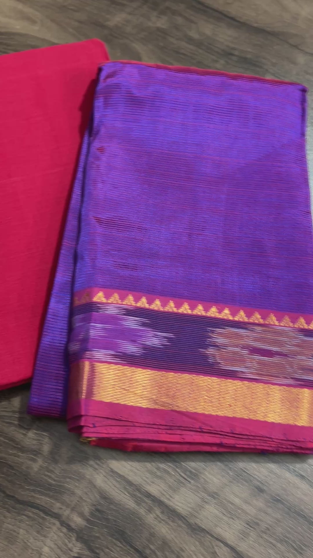 Mangalagiri Silk Dress Material with ikath Border