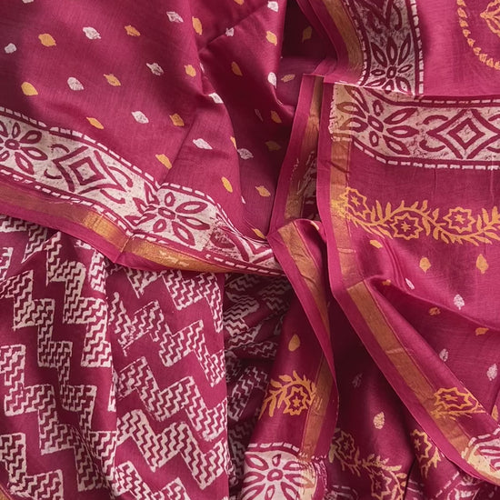 Chanderi SIlk Dress Material