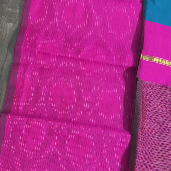 Ikat Cotton Silk Dress Material