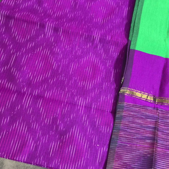 Ikat Cotton Silk Dress Material