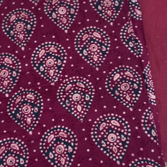Ajrakh Cotton Hakoba Dress Material