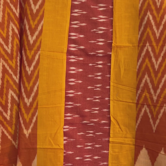 Double Ikat Cotton Dress Material