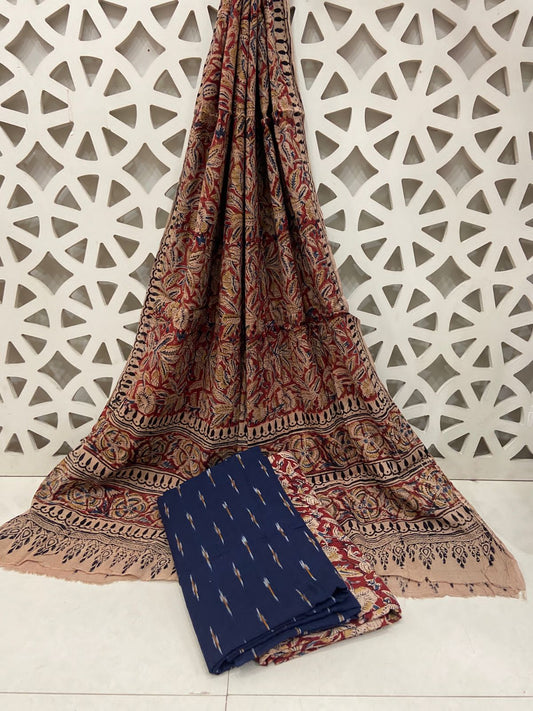 Ikat - Kalamkari Cotton Dress Material