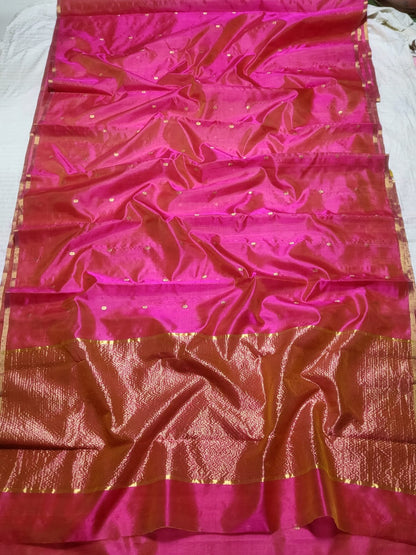 Chanderi Silk Saree with Blouse