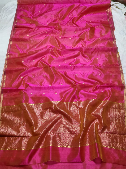 Chanderi Silk Saree with Blouse