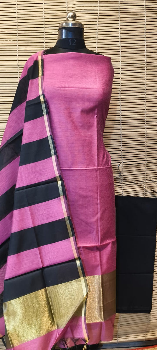Maheshwari Silk Cotton Dress Material