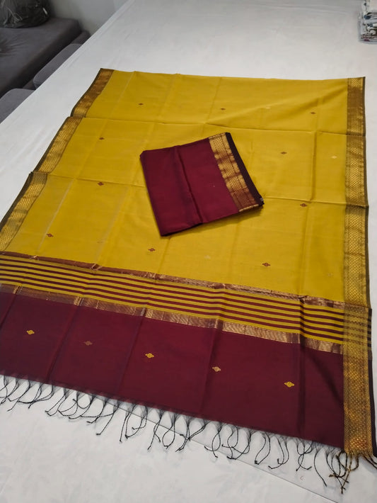 Maheshwari Silk Cotton 2 pc Dress Material