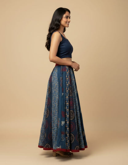 Ajrakh Cotton Skirt