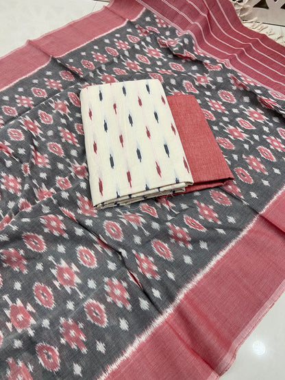 Duble Ikat Cotton Dress Material