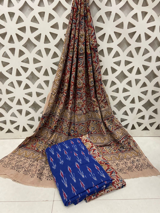 Ikat - Kalamkari Cotton Dress Material